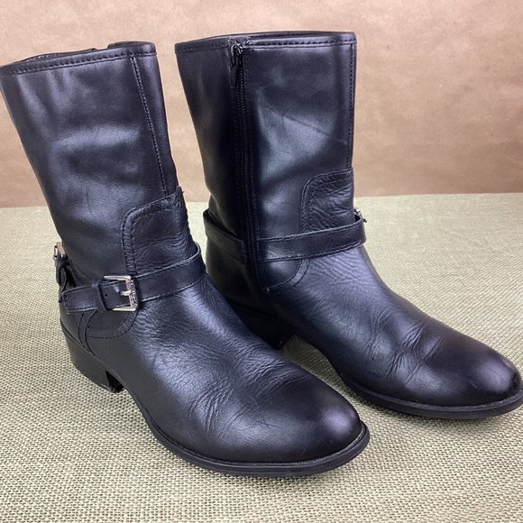 Ralph Lauren Leather Ankle Boots - Picture 1 of 11